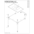 thumbnail image 6 of Kingston Brass KVPB37227W41 Dreyfuss 37" Ceramic Console Sink with Stainless Steel Legs (4-Inch, 3-Hole), White/Polished Chrome, 6 of 8