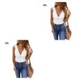 thumbnail image 3 of Sonducket Camisetas sin mangas para mujer con capas fáciles para cualquier ocasión, camiseta sin mangas para mujer, blusa informal transpirable Blanco 3XL,1 2piezas, 3 of 6