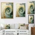 thumbnail image 2 of Designart "Serene Beige Pottery Spirals" Abstract Spirals Picture Framed Canvas Wall Art, 2 of 5