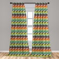 thumbnail image 5 of Ambesonne Guitar Curtains, Abstract Colors Modern, Pair of 28"x84", Multicolor, 5 of 5