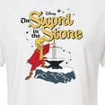 thumbnail image 3 of Disney - The Sword And The Stone - Original Logo - Juniors Cropped Cotton Blend T-Shirt, 3 of 5