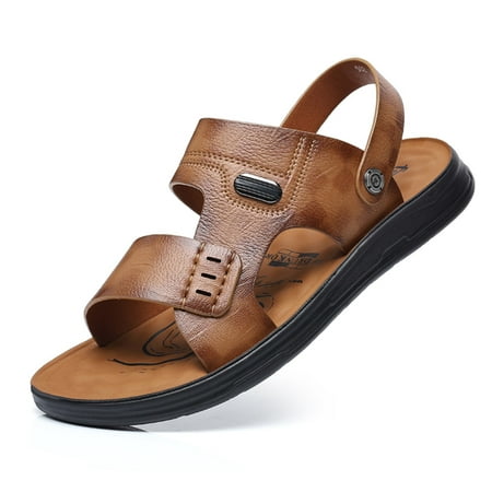 

HEBELEENA Athletic Sport Sandals Men s Outdoor Hiking Sandals Open Toe Water Shoes Waterproof Comfortable Beach Fisherman beach sandals