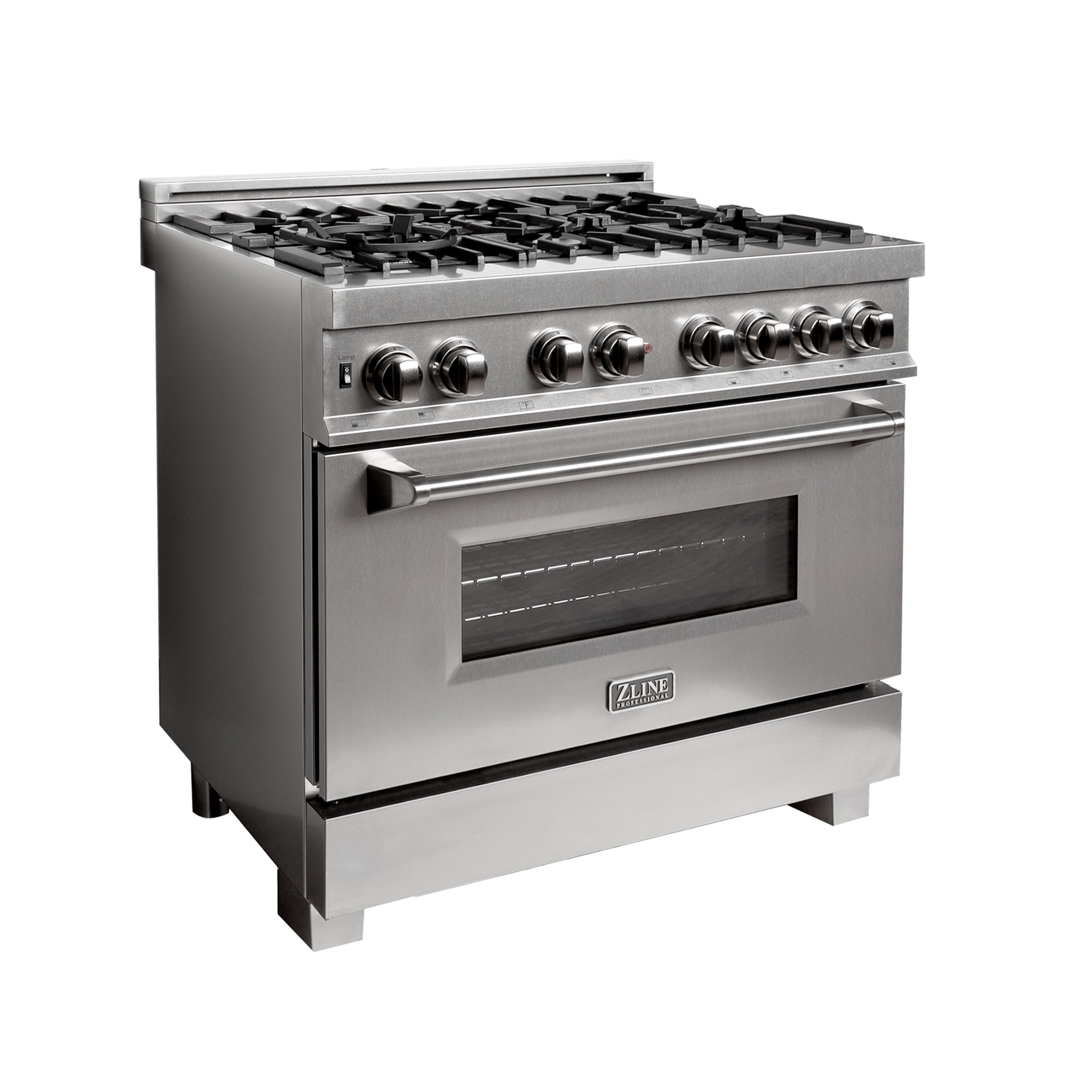 Zline Ras36 Professional 36" Wide 4.6 Cu. Ft. SlideIn Dual Fuel Range