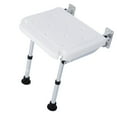 thumbnail image 1 of Folding Shower Chair, High Load Capacity Ergonomic Design Non Slip Feet Safe and Reliable Easy Installation Wall Mounted Shower Stool  for Dressing Room Aisle, 1 of 7