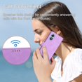 thumbnail image 5 of Funda con ranura para tarjetas de color para Oppo A17 4g, con cordón, función billetera, diseño con orificio para altavoz y función atril., 5 of 5