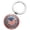 D, variant on 250th Anniversary Stainless Steel Keychain, 1.5 Inch Circular Charm with Stars, USA Patriotic Souvenir Key Ring for Memorial, 1 Pc