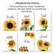 thumbnail image 3 of Yuarrent Planta de acuarela Girasoles Flores Impresiones decorativas Lona impermeable Núcleo Ornamento Coleccionables Corredor Decoración del hogar Ahhhh flor Yuarrent HA061613-04B, 3 of 6