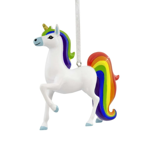Hallmark Unicorn With Rainbow Mane Christmas Ornament