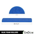 thumbnail image 2 of CanDo 6 x 36" Half-Round Foam Roller, Blue, 2 of 6