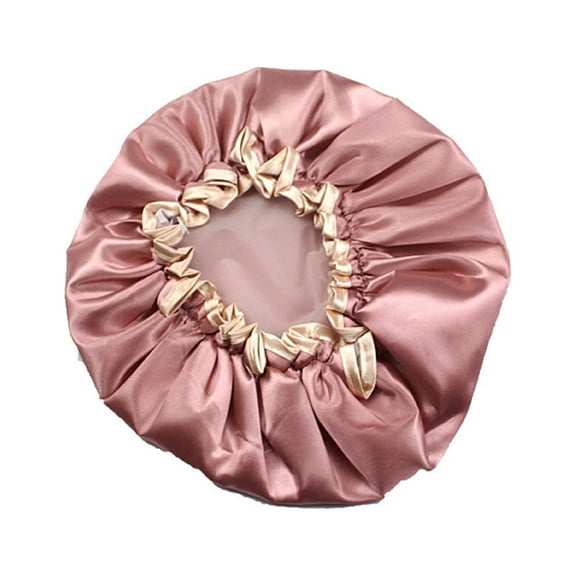 Grandest Birch 5PCS Shower Cap Waterproof Reusable Double Layers Elastic Shower Hat for Bathroom