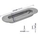 thumbnail image 2 of Set of 4 Stainless Steel Oval Entrance Handles, Oval Sliding Door Handles, Shell, for Sliding Doors, Windows, Cabinets, Kitchen Doors, 2 of 5