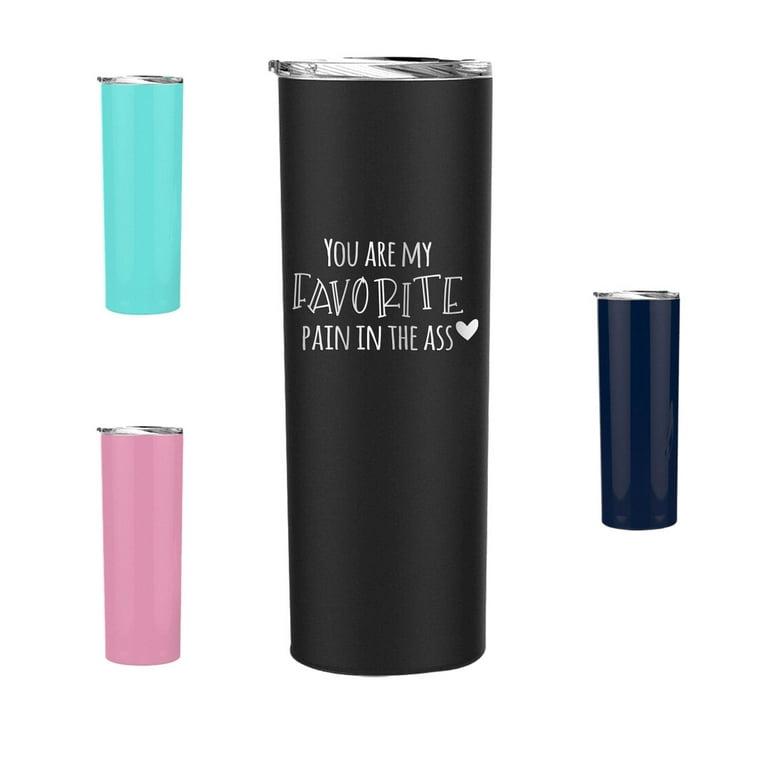  20 oz Tumbler with Lid and Straw, Birthday Gifts For Women,  Valentines Day, Personalized Skinny Tumblers with Birth Flower I Every  Colors I Gifts for Women, BPA Free Tumbler Customized with