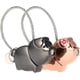 thumbnail image 4 of 1 par de llaveros para pareja, llavero magnético desmontable con forma de cerdo besándose en aleación, ideal como regalo de San Valentín para hombres y mujeres (negro y oro rosa), 4 of 5