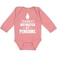 thumbnail image 3 of Inktastic Easily Distracted by Penguins Boys or Girls Long Sleeve Baby Bodysuit, 3 of 5