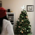 thumbnail image 5 of Christmas Tree Topper, CXALSSY Christmas Tree Star, 8.7 Inch White Tree Topper for Indoor Outdoor Decoration, Unique Luxury Christmas Tree Toppers 2024, 5 of 7
