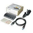 thumbnail image 1 of USB 3.0 4-Port Hub with Individual On/Off Switches - High-Speed Multiport Splitter for Laptop, PC, Mac & Desktop, Portable USB Expander Adapter, 1 of 8