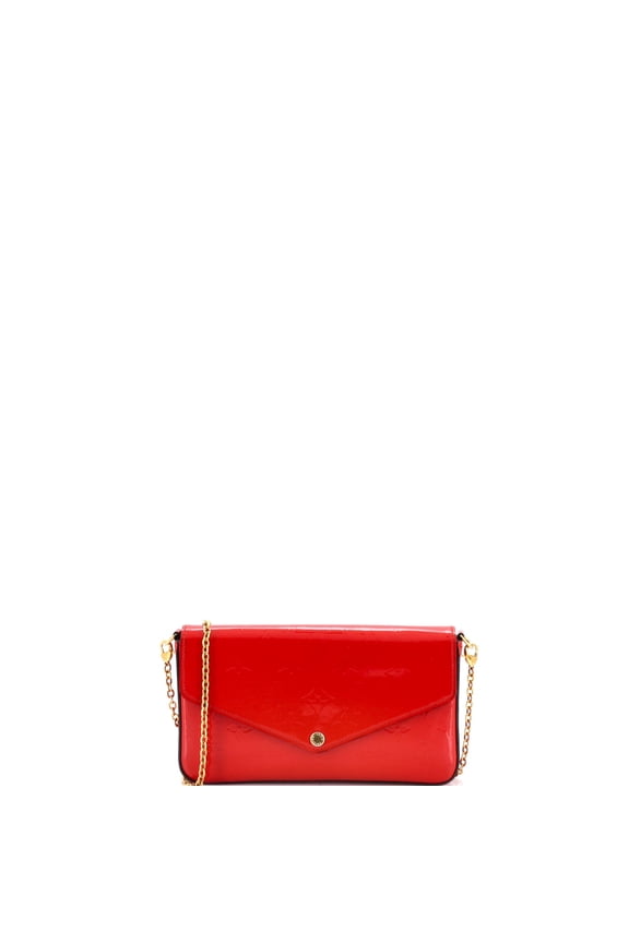 Pre-Owned Felicie Pochette Monogram Vernis By Rebag