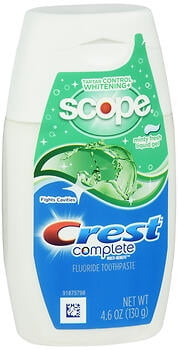 Crest Complete Multi-Benefit Tartar Control Whitening + Scope Toothpaste Liquid Gel Minty Fresh - 4.6 oz