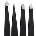 thumbnail image 3 of FITYLE 2xFine Hairs Puller Stainless Steel Professional 4 In1 Slanted Black , Black, 3 Pcs, 3 of 7