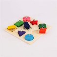 thumbnail image 3 of Rompecabezas de 9 piezas para pájaros, juguete educativo para loros, bloques de madera para alimentar pájaros, hámster, jerbo, periquito, loro, agapornis (color aleatorio), 3 of 5