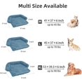 thumbnail image 2 of Calming Dog Bed Fluffy Plush Dog Mat for Furniture Protector with Removable Washable Cover for Large Medium Small Dogs and Cats (Medium,Navy, 2 of 13