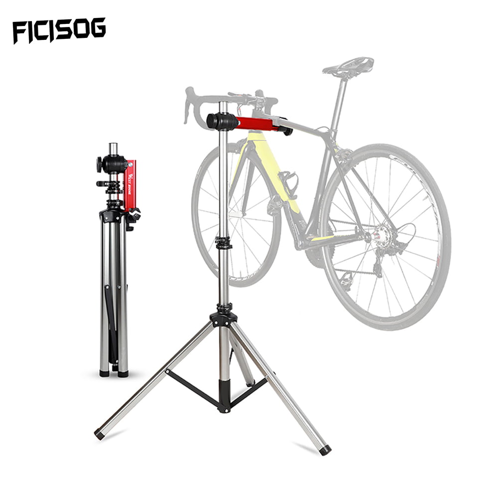 Adjustable & Foldable Bicycle Maintenance Rack Workstand for Home Mechanics Bike Repair Stands 85lbs Extensible Tripod Base Park Tool Repair Stand for Road & Mountain Bikes with Storage Bag 