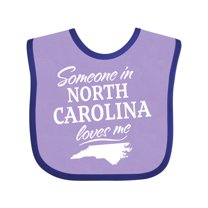 Inktastic Someone in North Carolina Loves Me Boys or Girls Baby Bib
