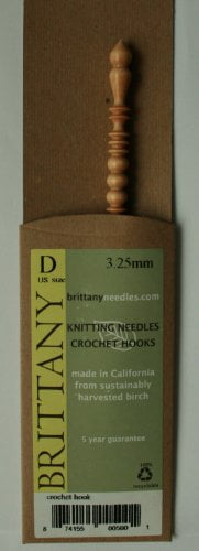 Brittany Crochet Hook 7-inch (18cm); Size US D (3.25 mm) 5001