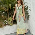 thumbnail image 6 of WORLD MAP Print Sleeveless Dress Summer Women Clothes Dress for Pregnant Women Dresses, 6 of 9