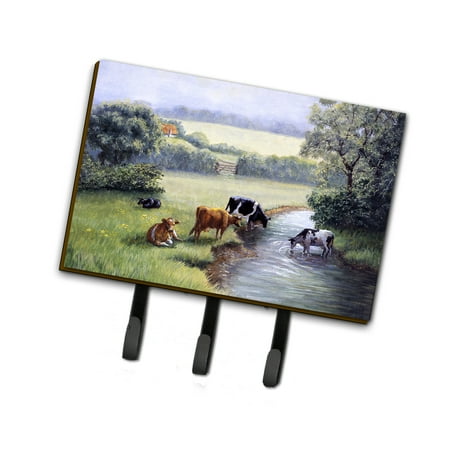 

Carolines Treasures BDBA0350TH68 Cows Drinking at the Creek Bank Leash or Key Holder Triple multicolor