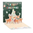 thumbnail image 2 of Christmas Card, Greeting Card Christmas Special Three Dimensional Structure Hot Silver Process  Writable With Envelope Sticker For Gift For Decoration D Style,E Style,F Style, 2 of 8