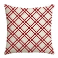 thumbnail image 1 of Juego de 4 fundas de cojín de lino con estampado de letras azules | Fundas de almohada cuadradas de 45 x 45 cm para sofá y sala de estar | Decoración del hogar, fundas de almohada decorativas para, 1 of 1