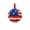 colorful-5, variant on Dxssxc Patriotic Wreath for Front Door, Handcrafted American Flag Decoration, Memorial Day, July 4th, Veterans Day Decor, Indoor Outdoor Use, 28cm Round Wreath for Home, Window, or Wall
