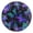 Black Needle, variant on 10" Artistic Round Wall Decorative Desk Clock Wall Clock Home Decor Neon Blue-Purple Green Butterfly