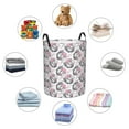 thumbnail image 6 of Balery Poodle Dog Round Laundry Basket with Handles Waterproof Freestanding Laundry Hamper for Clothes Toys in the Dorm and Family-Small, 6 of 8