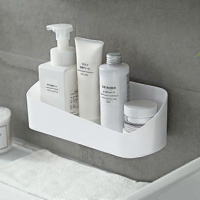 Estante organizador de baño adhesivo para ducha, estante de almacenamiento de pared sin perforaciones