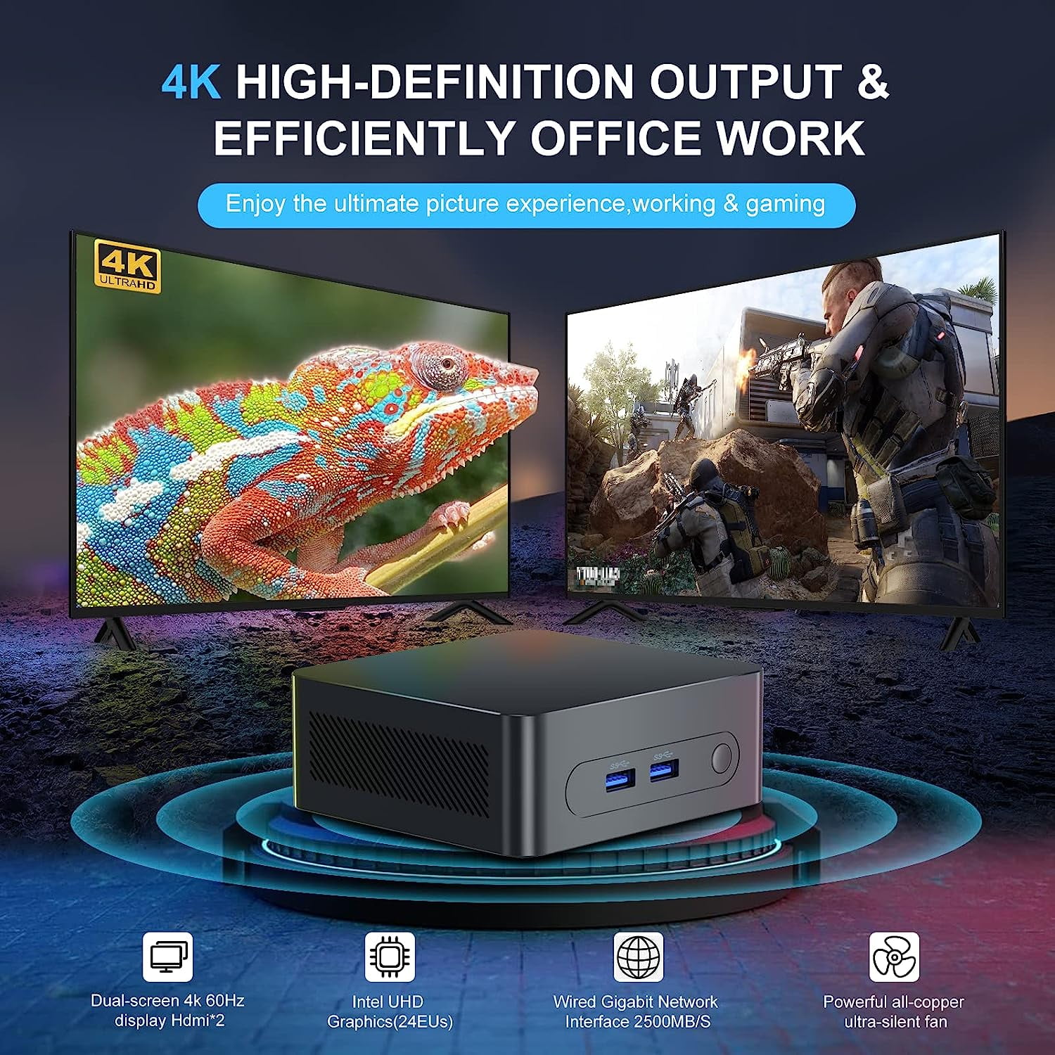 ミニPC mini PC Intel N100 Win11 Pro 16GB 500GB ミニPC mini PC Intel N100 Win11 Pro 16GB 500GB Amazon.com