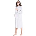 thumbnail image 4 of Womens Mens Fleece Robe Soft Plush Bathrobe Long Warm, 4 of 7