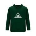 thumbnail image 5 of mihongmao Sweatsuits Men 2 Piece Outfit Men Casual Pullover Hooded Sports Print Long Sleeve Trousers Two-Piece Elastic Waist Tracksuit Green M, 5 of 5