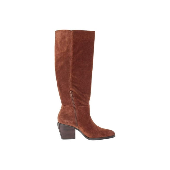 Naturalizer Fae Wide Calf Saddle Tan Oil Suede