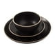thumbnail image 3 of Juego de vajilla Gibson Home Rockaway, redondo, negro, 12 piezas, 3 of 7