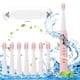 thumbnail image 1 of Cepillo de dientes para adultos con 8 cabezales y estuche de viaje Cepillo de dientes de cerdas suaves para el hogar Cepillo de dientes inteligente totalmente automático Blanqueamiento Akmoler, 1 of 9