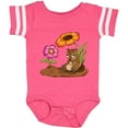 thumbnail image 3 of Inktastic Cute Chipmunk on Lunch Break with Flowers Boys or Girls Baby Bodysuit, 3 of 5