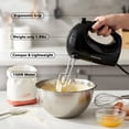 thumbnail image 5 of OVENTE 1.8 lb Portable 5 Speed Mixing Electric Hand Mixer, Perfect for Baking, New- Black HM151B, 5 of 9