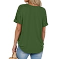 thumbnail image 5 of Sundazz Oversized Tshirts for Women Crew Neck Short Sleeve Tops Summer Casual Basic Tees, S-2XL, 5 of 8