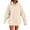 Khaki, variant on Women's Plus Size Hoodies Solid Color Drop Shoulder Hoodie Hoody With Pockets Comfortable Stylish Sweatshirt Jackets Tops