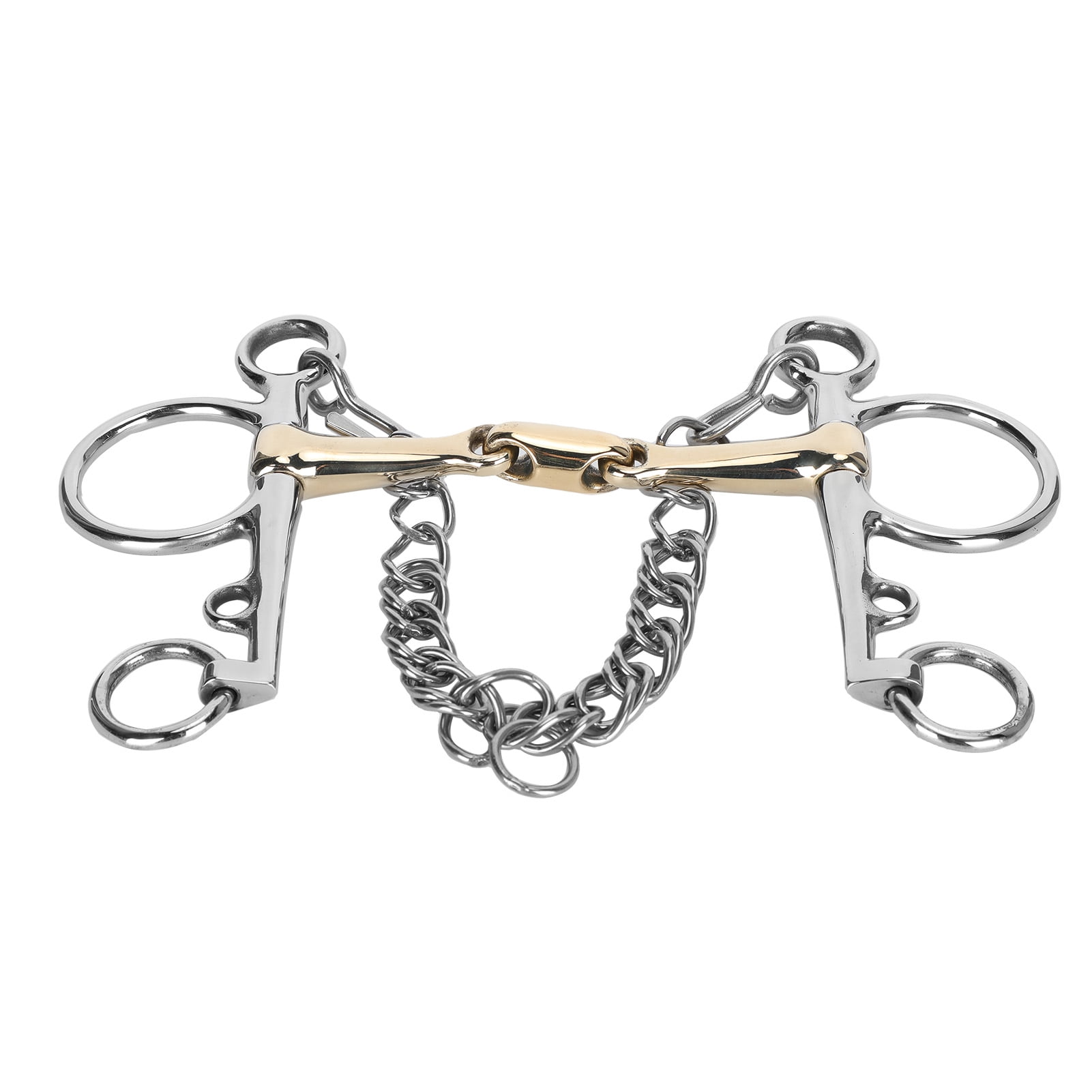Mors Pelham brisé Cavalhorse inox gourmette - Mors Pelham - Cavalhorse - Le Paturon