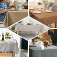 thumbnail image 5 of Efavormart 60x102" Premium White Faux Linen Rectangular Tablecloth | Wrinkle Free Tablecloth, 5 of 11