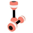 thumbnail image 1 of 2x Mancuernas de agua para ejercicios acuáticos, fáciles de agarrar, EVA, para aeróbicos y fitness Rosa, 1 of 9