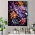 thumbnail image 4 of Qisvanset Colorful Succulent Plants Canvas Wall Art Print, 15.75x11.81 Inches, 4 of 8